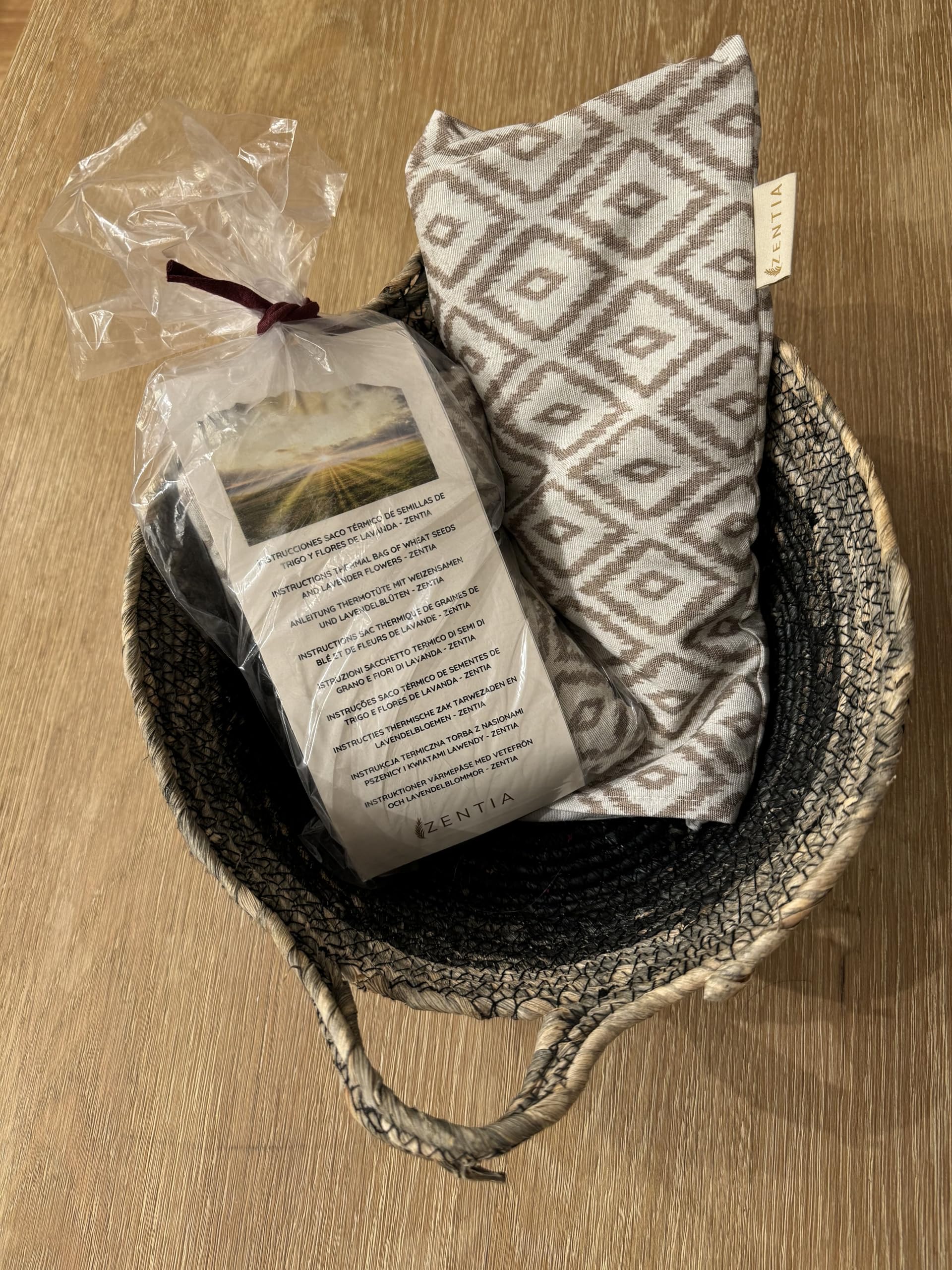 Sacco Semi Microonde 12x50cm Lavanda, 100% Cotone - Borsa Termica Calore e Freddo - Cuscino Cervical Grande
