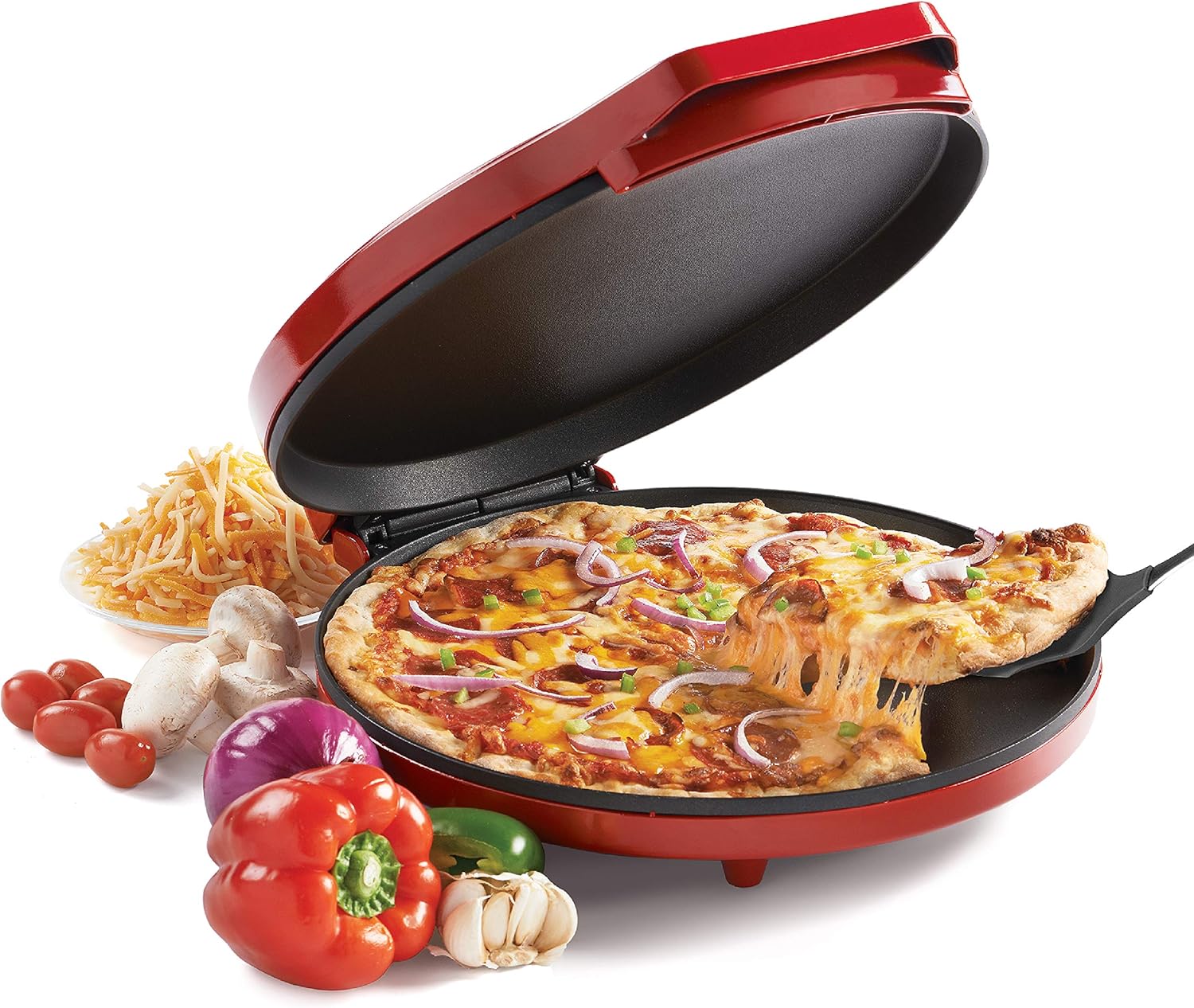 Suреr Dеаl Prоduсt Betty Crocker BC-4958CR Pizza Plus Meal Electric Food Makers, 12 inch, Red Exсluѕіvе Sресіаl Betty Crocker BC-4958CR Pizza Plus Meal Electric Food Makers, 12 inch, Red