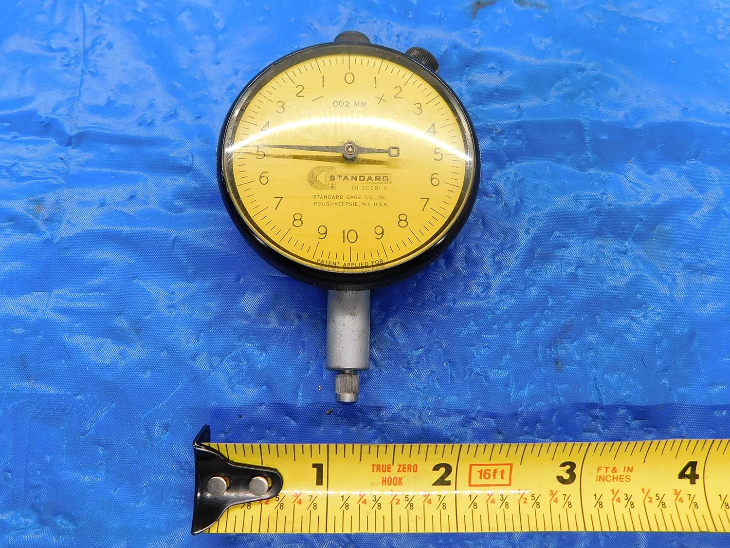 Standard GAGE CO D1-20281-A DIAL Indicator BORE GAGE .02MM Graduation Shockproof - MS3685BU