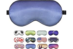 Deep Sleep Blue Silk Eye Mask
