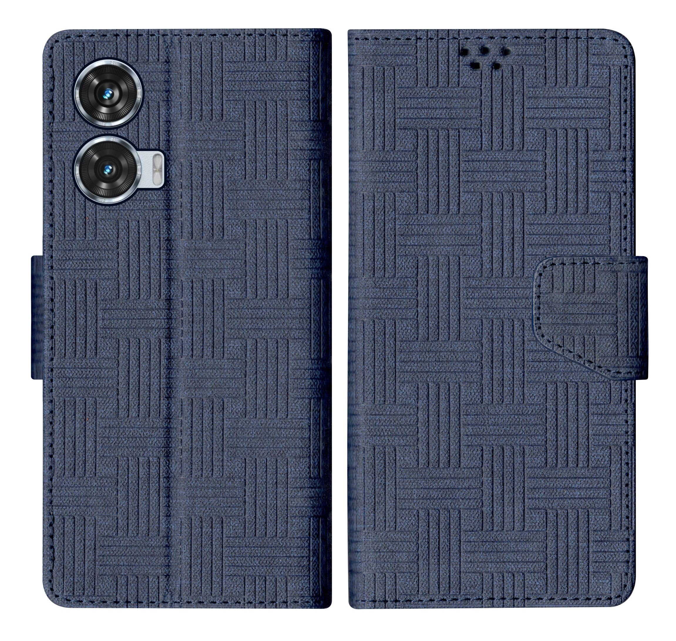 SBMS Flip Cover for Motorola Moto Edge 50 Fusion 5G Back Cover Case with Magnatic Closure|Inbuilt Stand|Card & Money Pocket (Mat Blue) (B0D4DKJWJD) Amazon Price History, Amazon Price Tracker