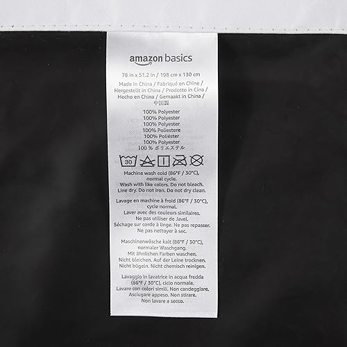 Miniatura 5 de Tienda Basics Cortina opaca portátil con ventosas, 50 pulgadas de ancho x 78 pulgadas de largo, 1 paquete, blanco