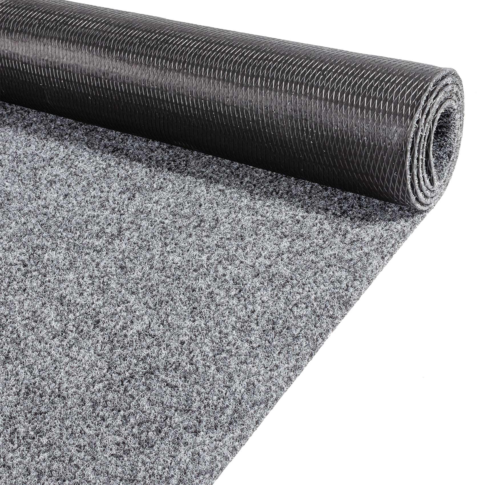ANRO Tappeto passatoia zerbino asciugapiedi per interni ed esterni, corridoio e ingresso Oskar, 300 x 80 cm, grigio