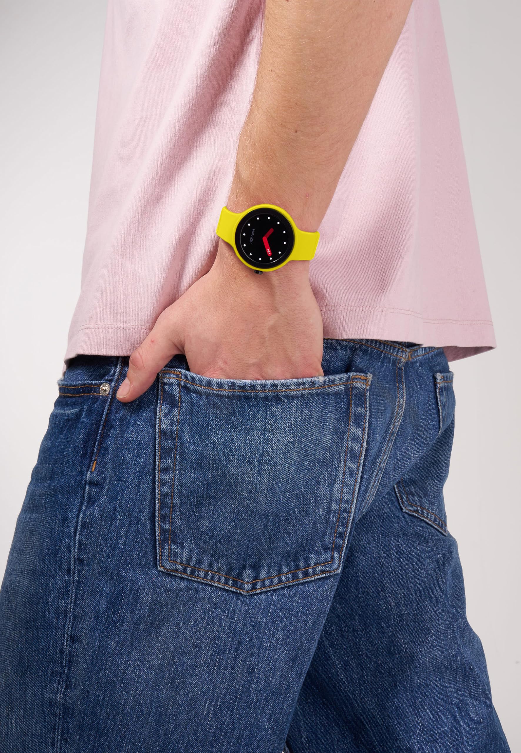 HIP HOP, Smartwatch Hero.NEXT, Smartwatch uOMO con 2 Cinturini Intercambiabili in Silicone, Orologio Smart con Display 1,09", Bluetooth 5.0, Funzioni Salute e Sport, Compatibile con iOS e Android
