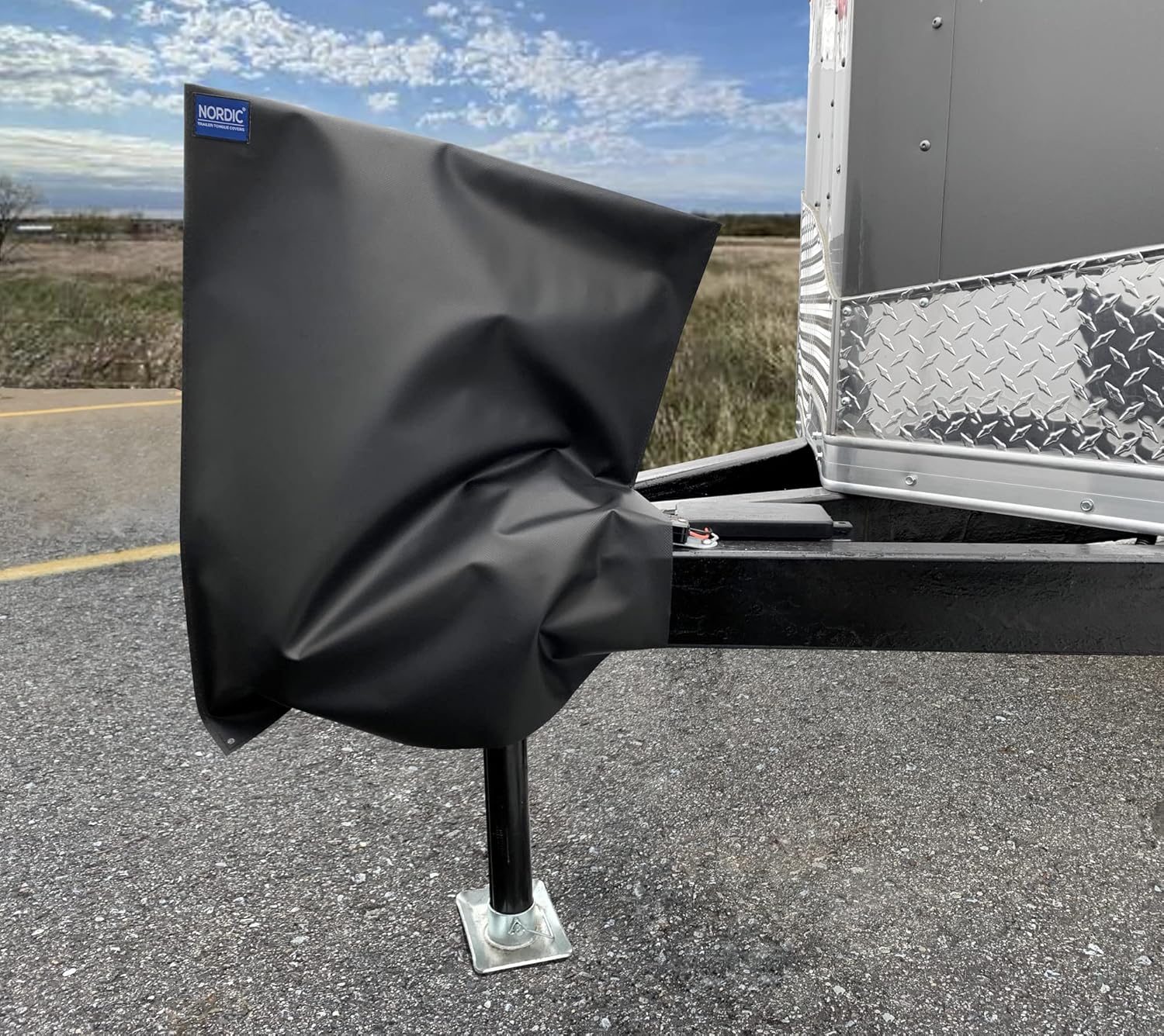 RV Trailer Tongue and Jack Cover - All Weather Protection for Lock and Electronic Jack