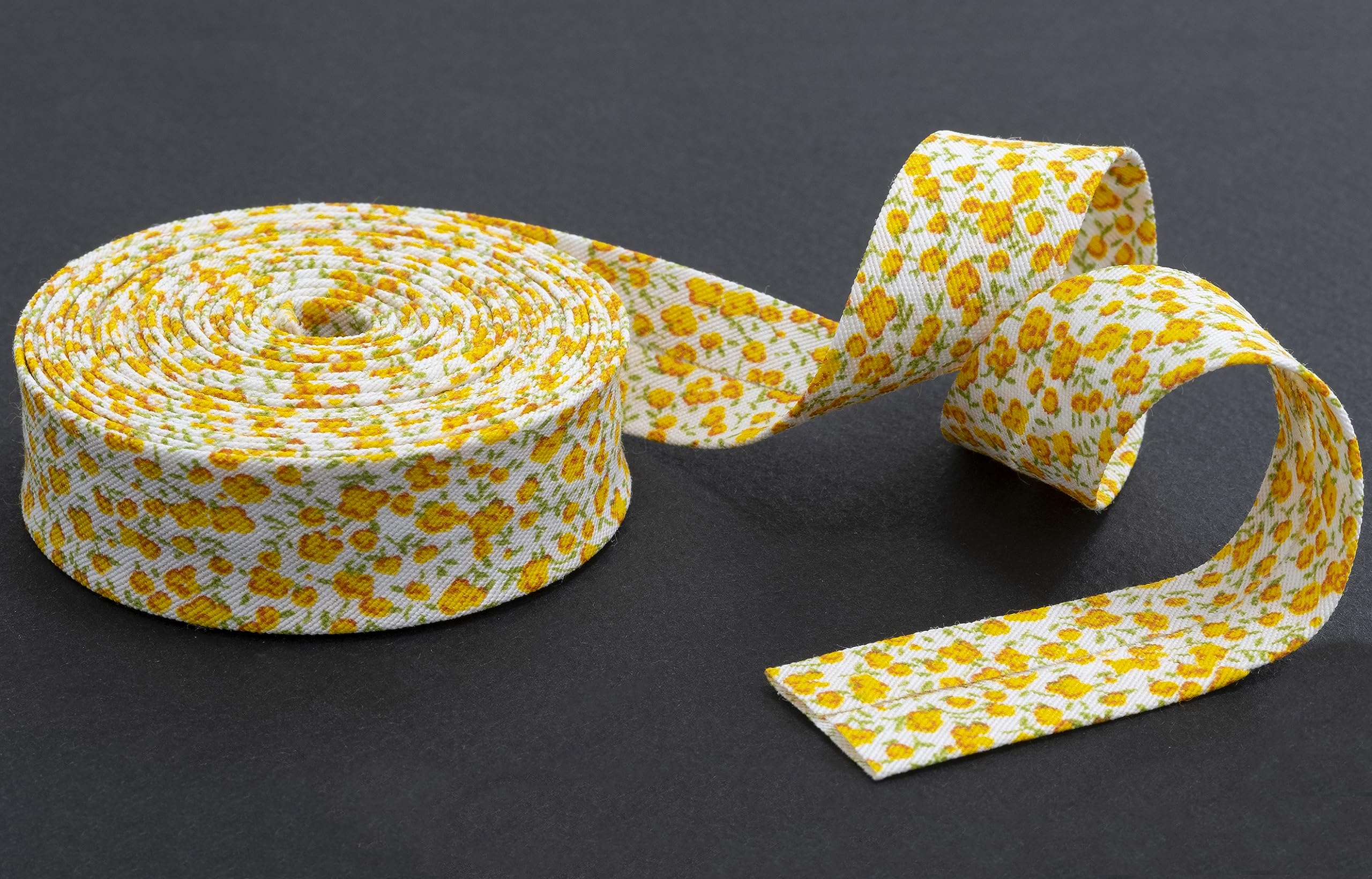 Nastro Sbieco Decorativo Fiori 4.5m X 20mm - Poliestere/Cotone, Blu - Foto 8