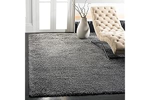 SAFAVIEH California Shag Collection Dark Grey Shag Rug