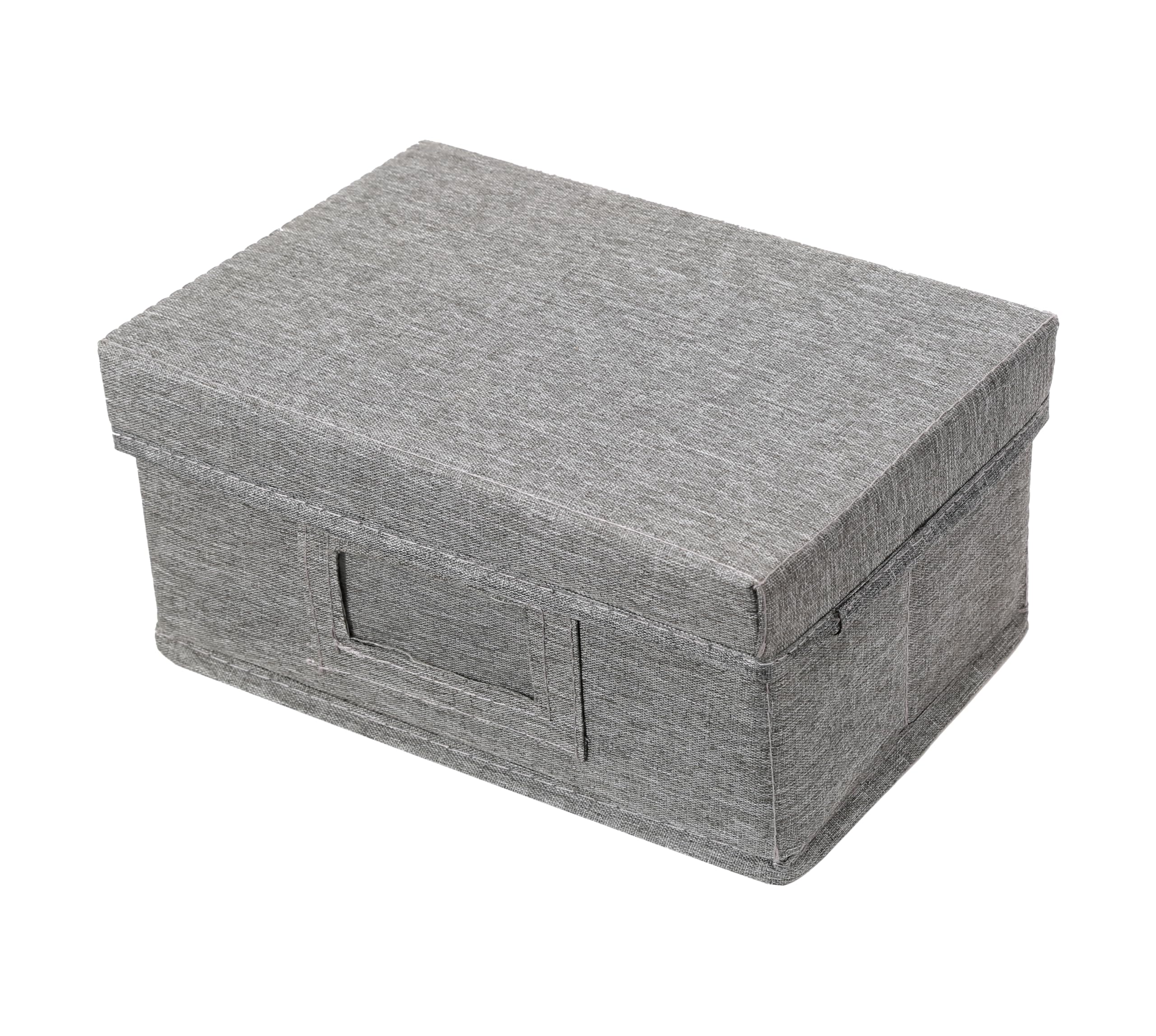 Qozary Index Card Holder 4x6 - Index Card Box With Dividers, Index Card Organizer Case, Foldable Flash Card Holder, 1000+ Card Capacity Box With Lid