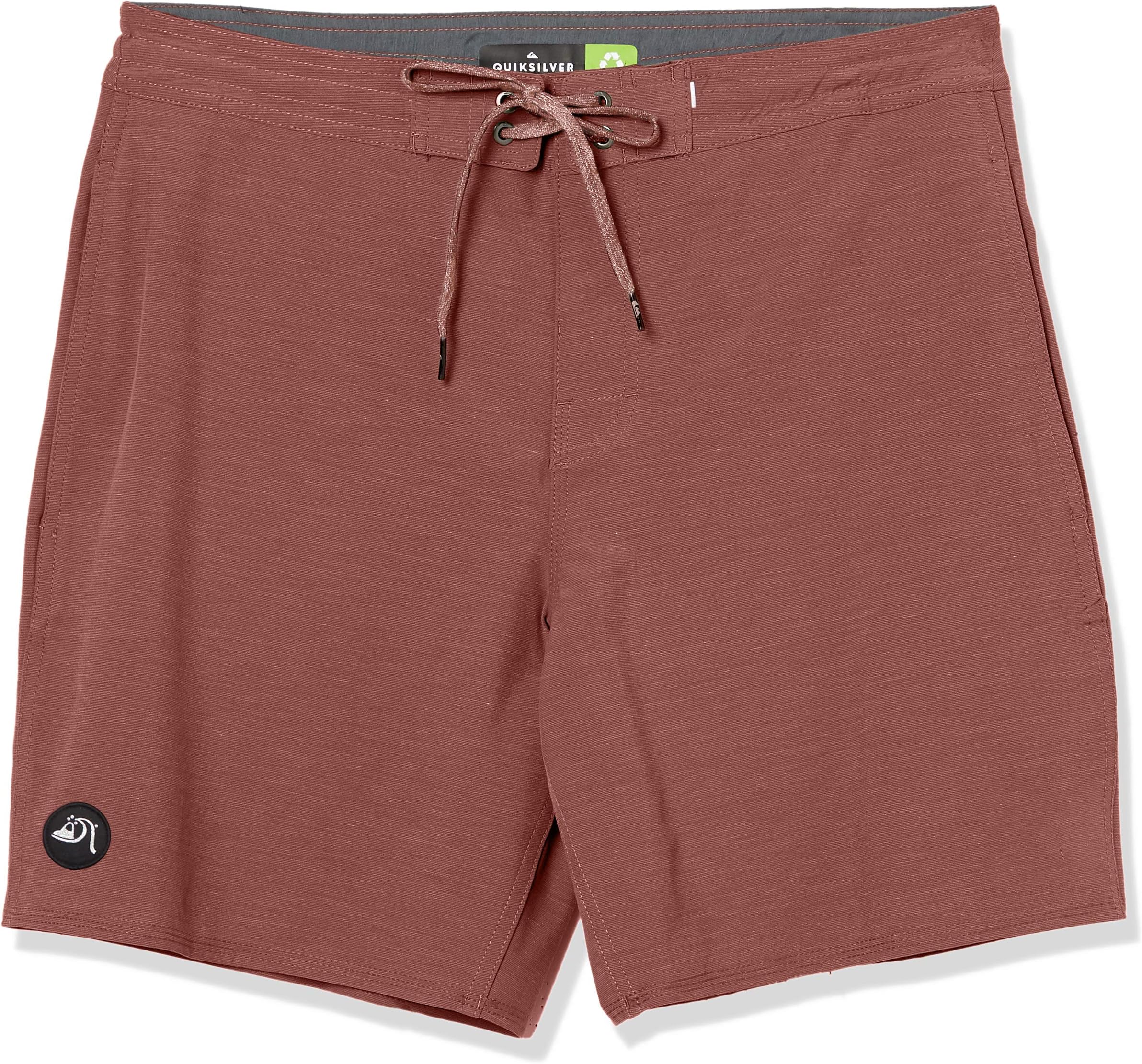 Quiksilver Men's Standard Baja Beachshort 18 Boardshort Swim Trunk, Apple Butter, 30