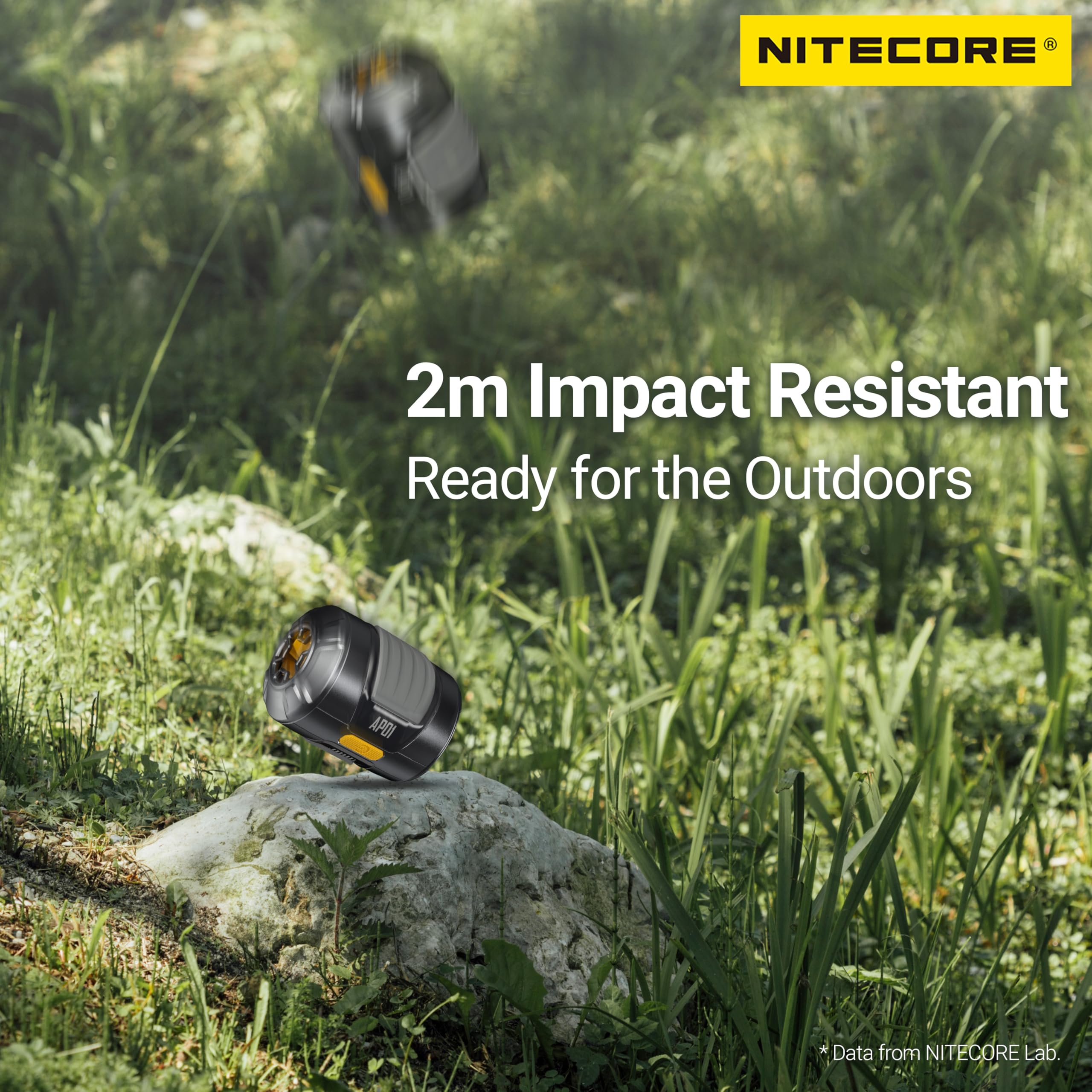 Nitecore AP01 Pompe à air portable ultra légère avec étiquette Nitecore
