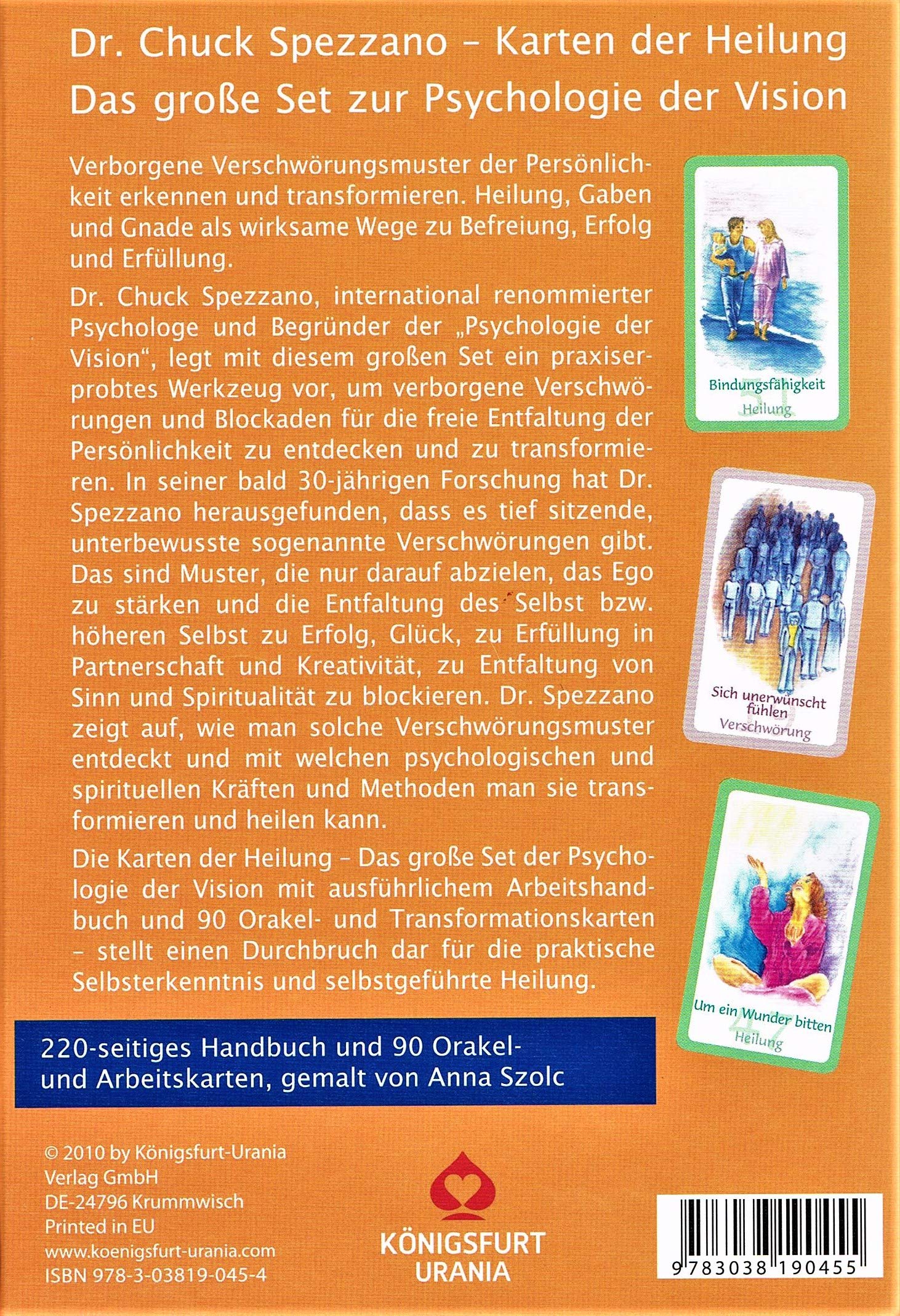 Karten der Heilung: 90 Karten mit Begleitbuch - Das große Set zur Psychologie der Vision