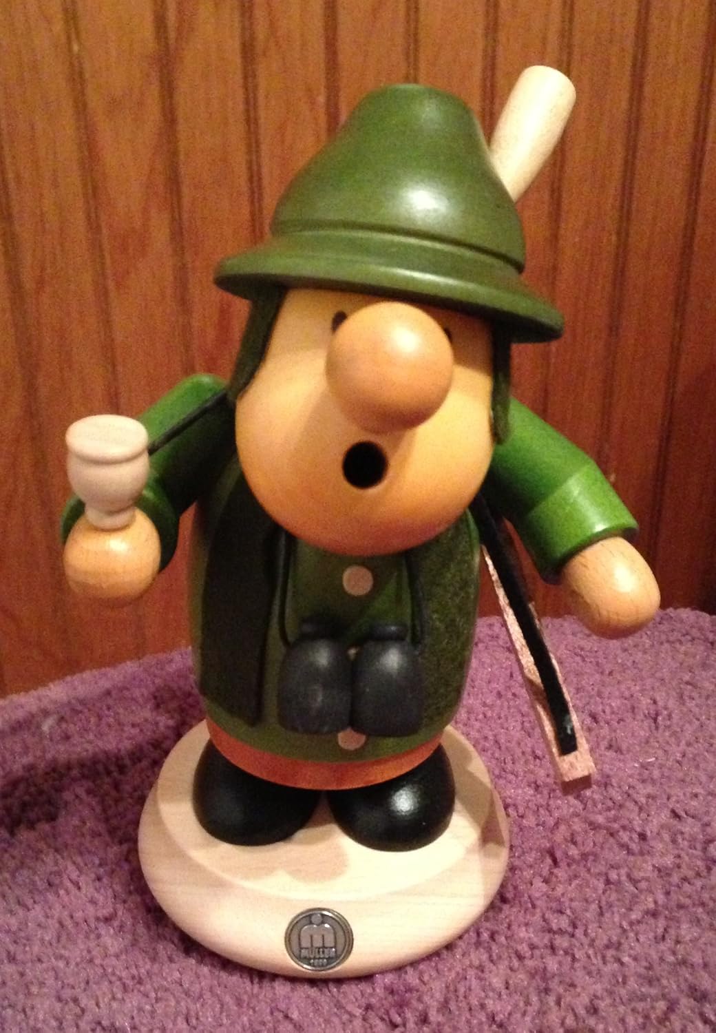 Müller German incense smoker Muellerchen Forester, height