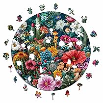 Iconic Puzzles – Bosco Incantato, puzzle in legno 100% sostenibile, Regali per Bambini e Adulti, taglia L, 600 Pezzi