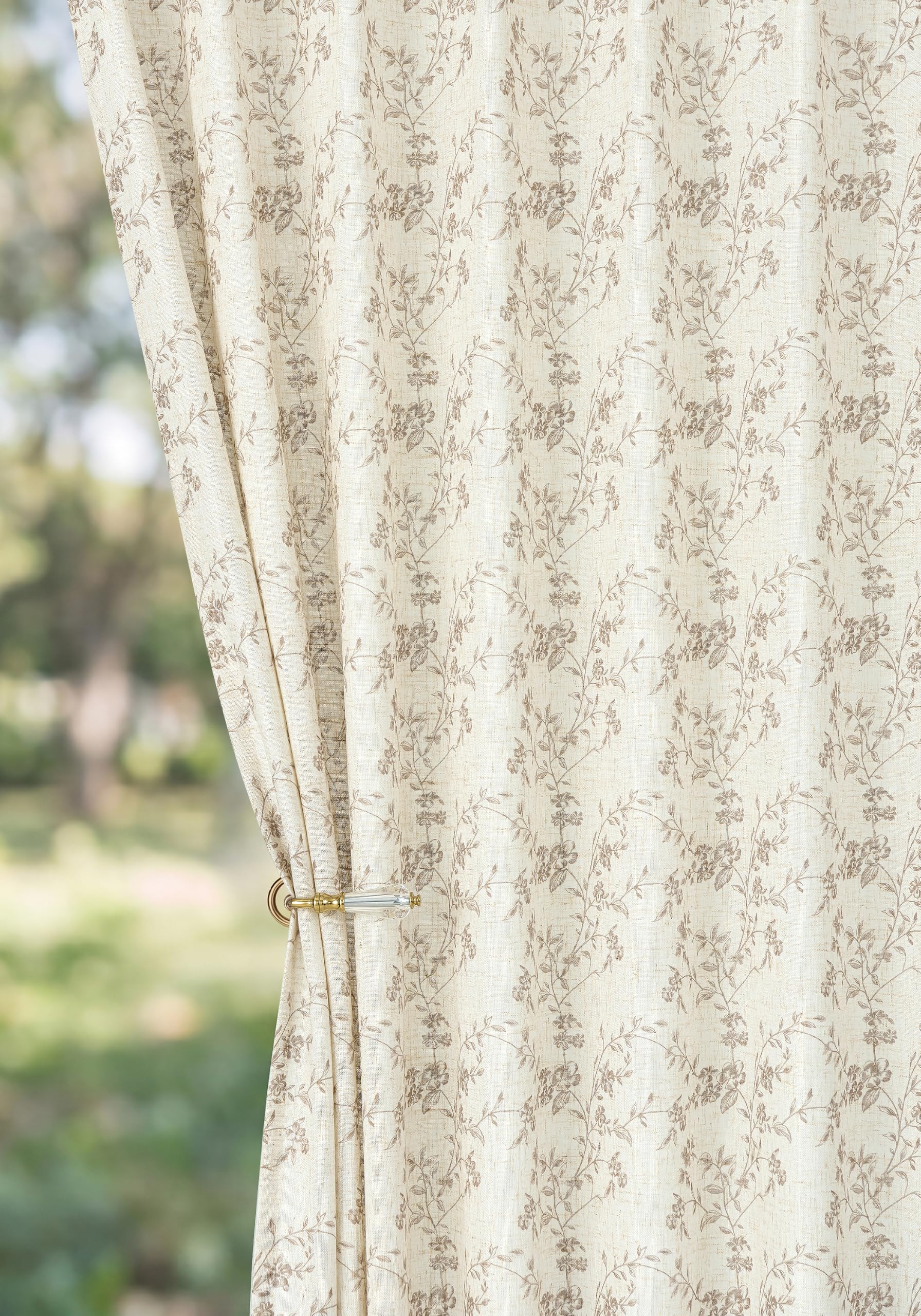 Floral Pinch Pleated Curtains - Blackout & 2 Panels -14