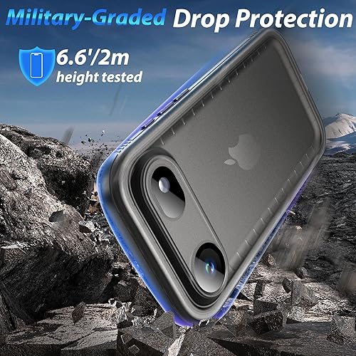 Miniatura 3 de SPORTLINK Funda para iPhone Air, IP68, impermeable, protección militar, cuerpo completo, resistente, a prueba de golpes, sellado 360, a prueba