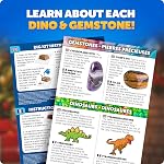 Blue Marble Science Surprise Christmas Ornament Dig Kits – 4 Ornaments with Mini Gemstone and Dinosaur Dig Bricks, Includes Digging Tools and Learning Guide