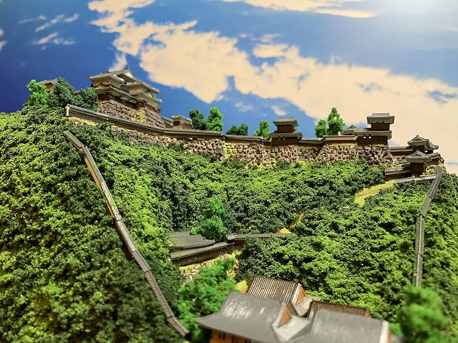 ジオラマ城 Amazon.co.jp: Japan 名城 Citrus × Matsuyama Castle Castle
