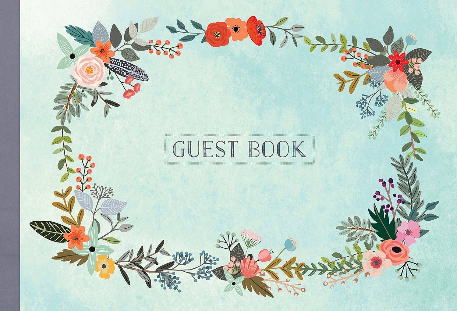 Guest Book: Illustrated Nature Edition: Charro, Mia: 9781631061936 ...