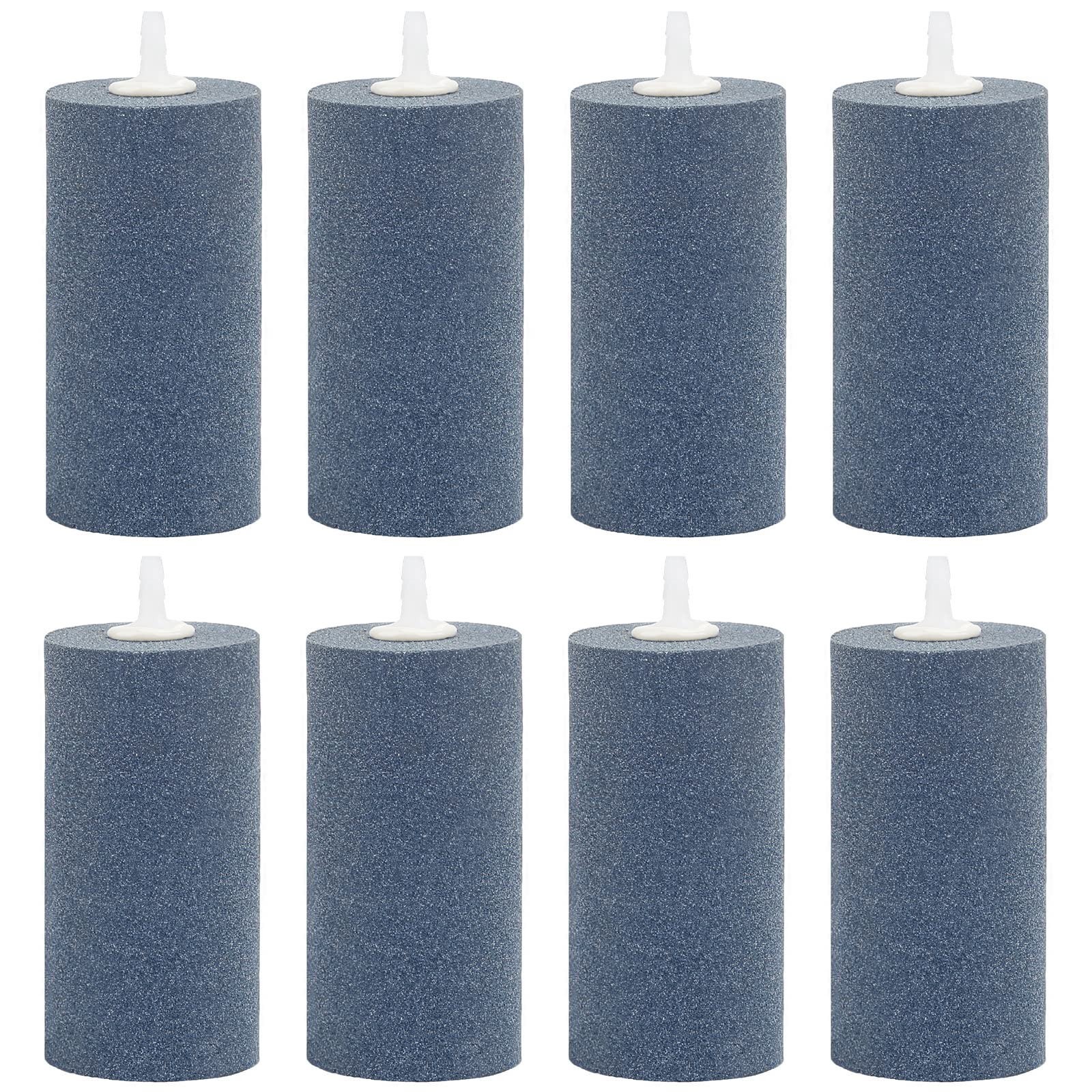 Pawfly 8 PCS Large Air Stones Cylinder, 4 x 2 Inch Aerator Bubble Diffuser for Ponds, Aquarium or Fish Tank