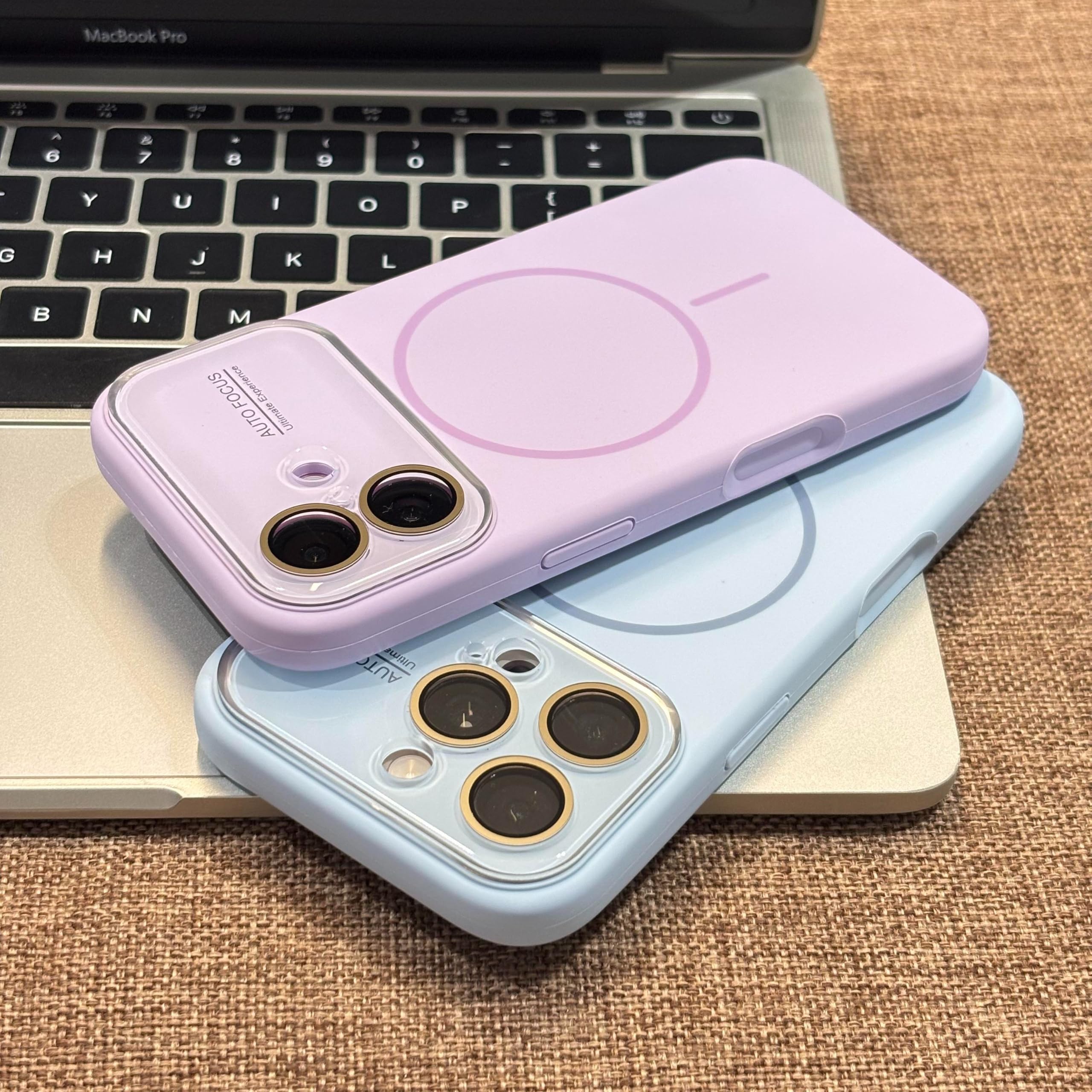 Custodia di lusso in silicone liquido con ricarica magnetica per iPhone 17 Pro, cover in vetro con lente morbida (per iPhone 17 Pro/Bianco)