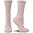 Doctor\'s Choice Diabetic Socks for Women, Non-Binding Top, Soft & Cushioned Crew, Circulatory Neuropathy Socks for Swollen Feet, Moisture-Wicking, Stretchable, 4 Pairs, 9-11 Medium - (Pink/Purple)