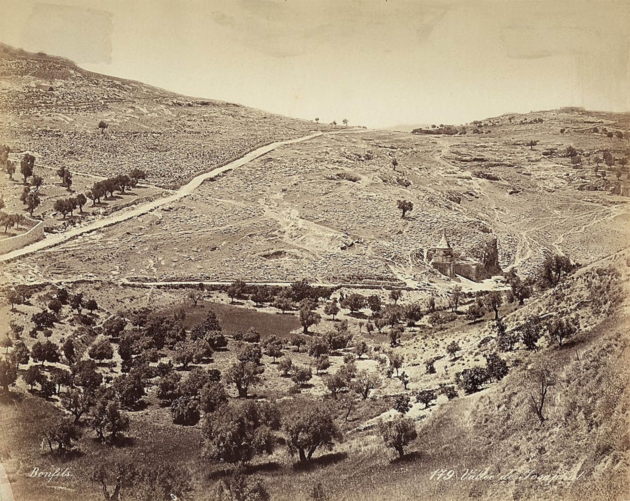 ARTXLXXBN Famous Painting Canvas Artwork Graffiti Print Panoramic View of the Valley by Félix Bonfils Portrait Canvas Image for Home Decor 60x90cm