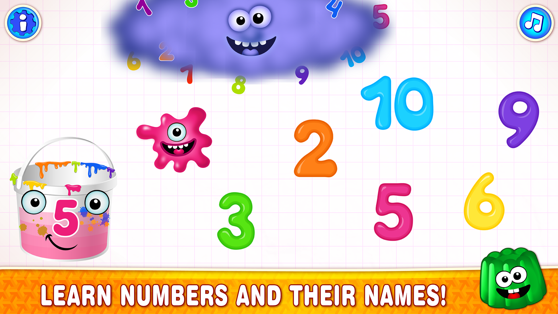 SUPER NUMBERS! Children Learn to Write Number in Kindergarten Babies Learning Games for