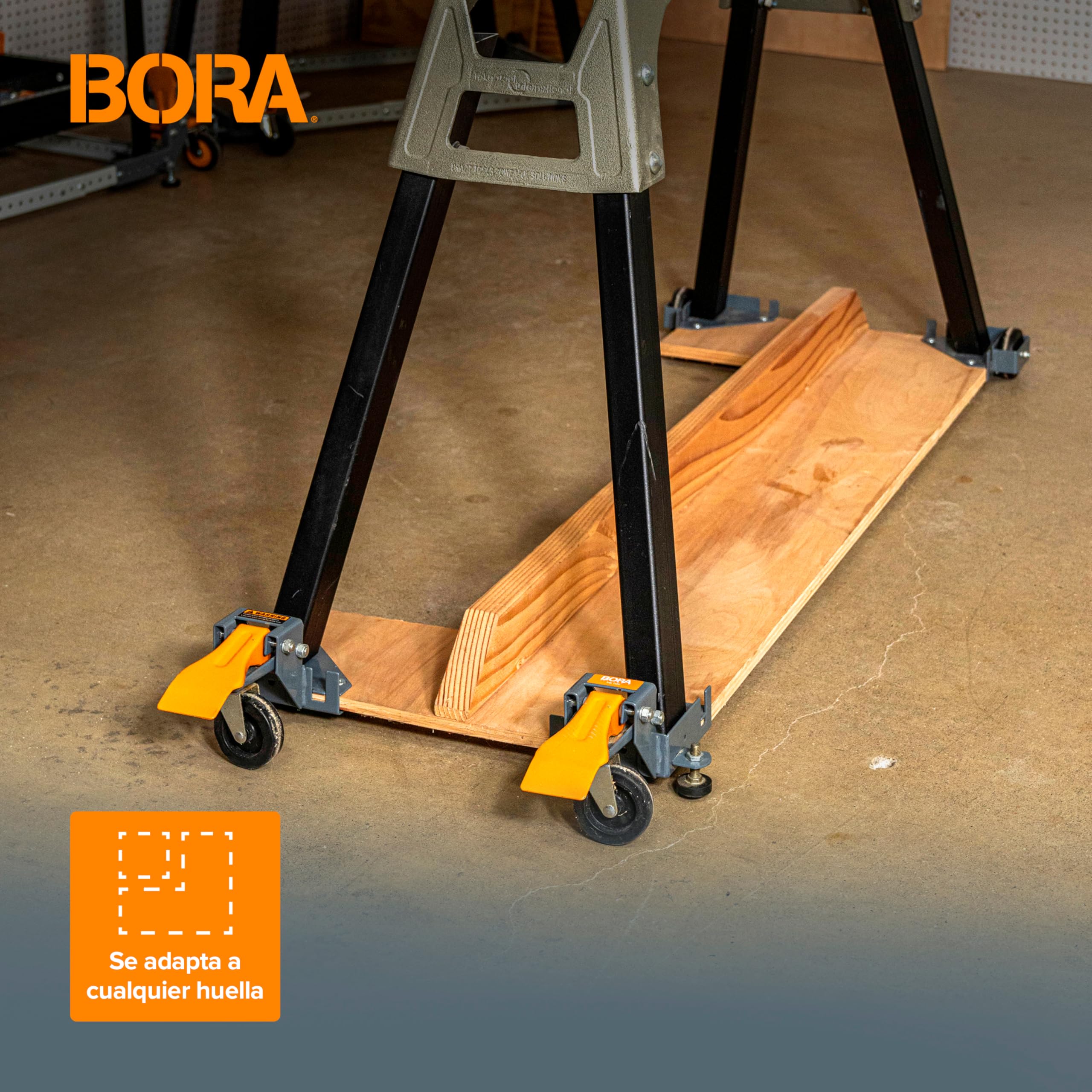 Portamate PM-1100 Universal funda para base Kit. Capacidad de 400 libras. Mover equipo pesado herramientas eléctricas y alrededor de su tienda con facilidad y estabilidad. Negro