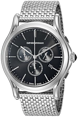 Buy Emporio Armani Analog Black Dial Men's Watch-ARS4005 Online at Low  Prices in India - Amazon.in