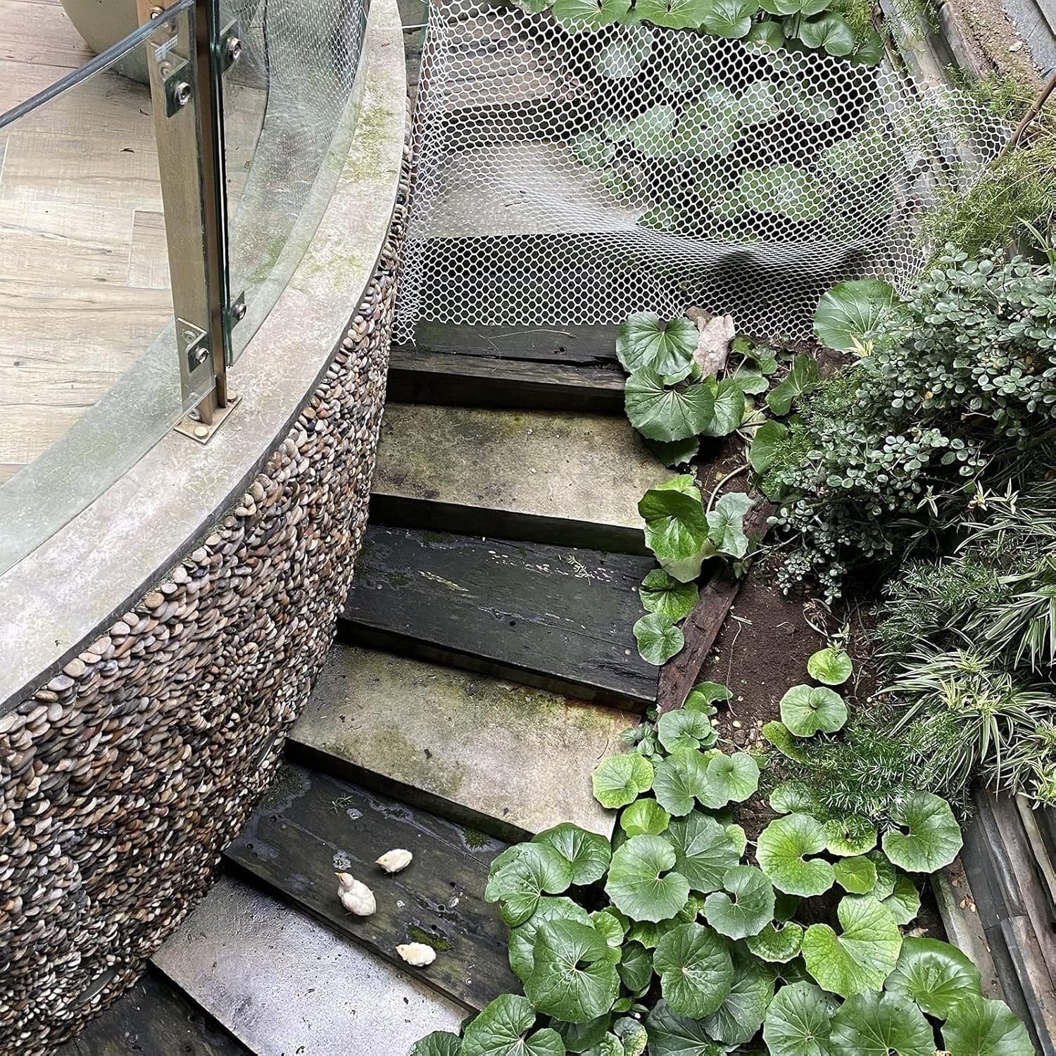 Rete di Protezione per Gatti, Rete di Protezione per Balconi, per Patio, Casa, Impedisce La Caduta di Oggetti, Protegge I Bambini, Allevamenti di Pollame da Giardino, Tagliabile, White, 50cmx900cm