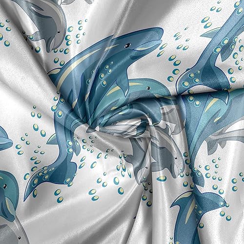 Miniatura 619 de Lunarable - Tela para amantes de perros de The Yard, patrón divertido de animales de dibujos animados en posiciones caprichosas estirando y Beige y