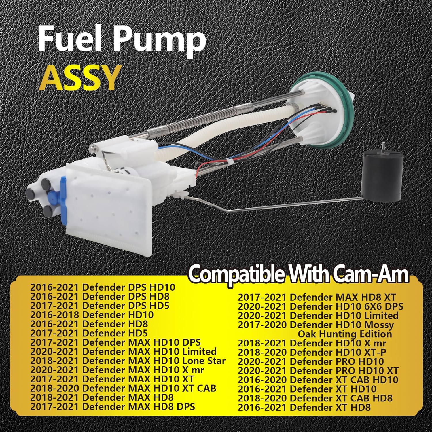Fuel Pump Module For Can-Am 2016-2021 Defender HD10 HD8 HD5(include Max condition), Replace #709000662, 709001189, 47-1025