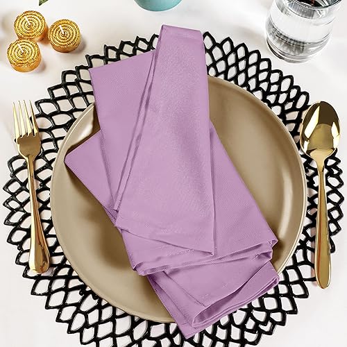 Vista 99 de Utopia Kitchen - Servilletas de tela color gris acero, 12 unidades, 18 x 18 pulgadas, mezcla de algodón, lavables y reutilizables, para hotel