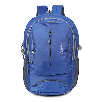 Leathox 30 Litre 15.6 inches Laptop Travel Backpack for School, College and Office Use I Rain Cover Water Resistant I for Men and Women I Blue