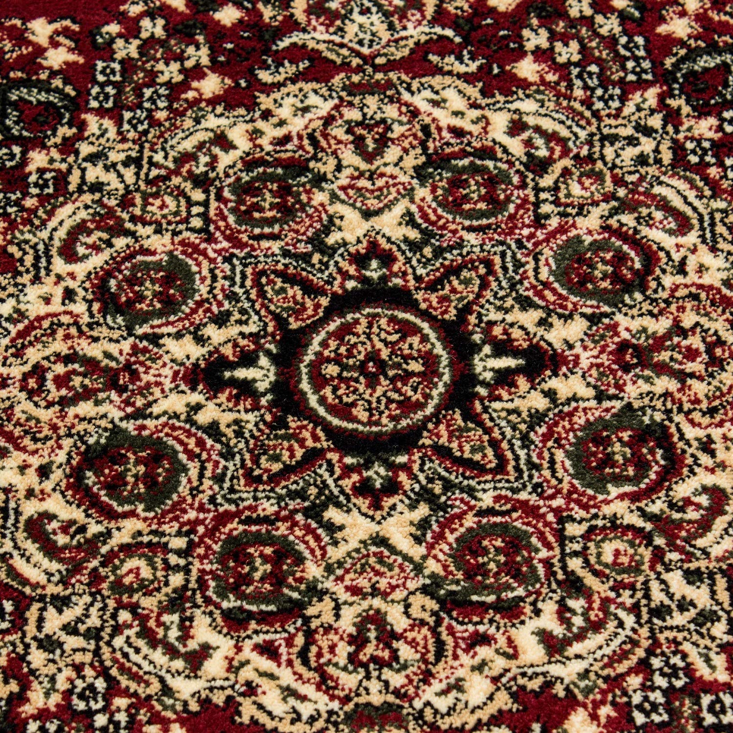Carpetsale24 Orient Teppich 160x230 cm Rot, Dekoratives Wohnaccessoire im traditionellen Stil, Robuster Teppich für Esszimmer oder Gästezimmer