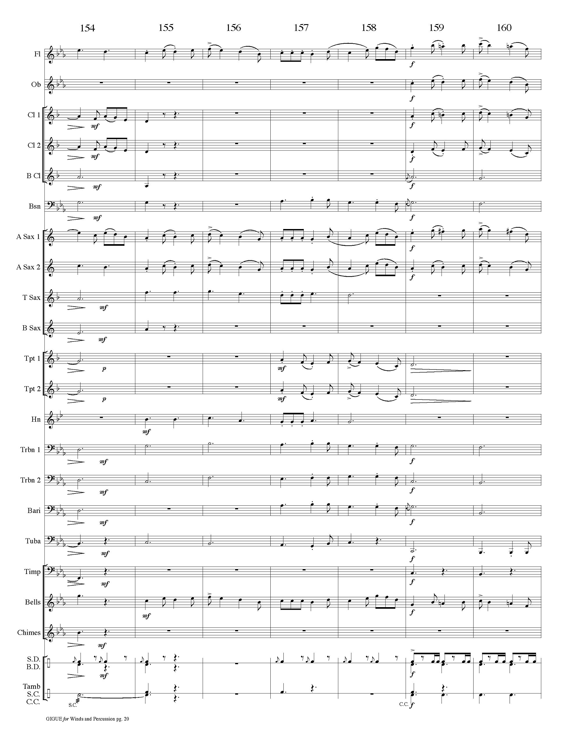 Gigue for Winds and Percussion (Eighth Note Publications)