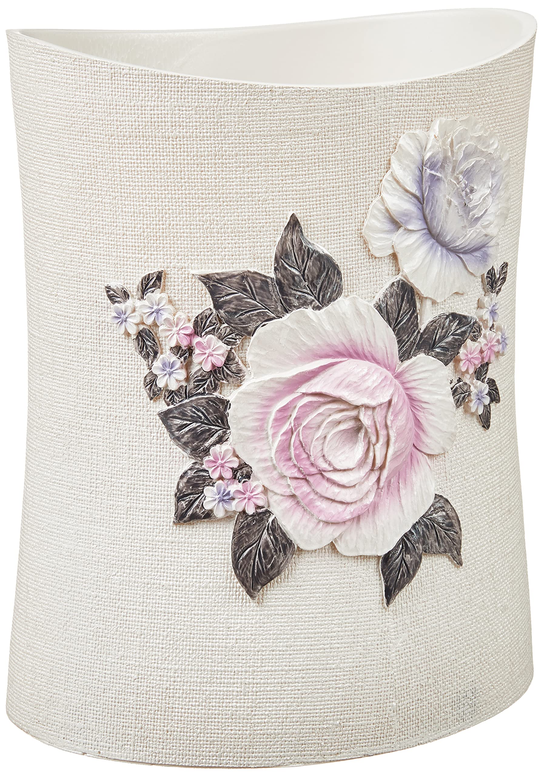 Popular Bath Waste Basket, Michelle Collection, 10x8, Lilac