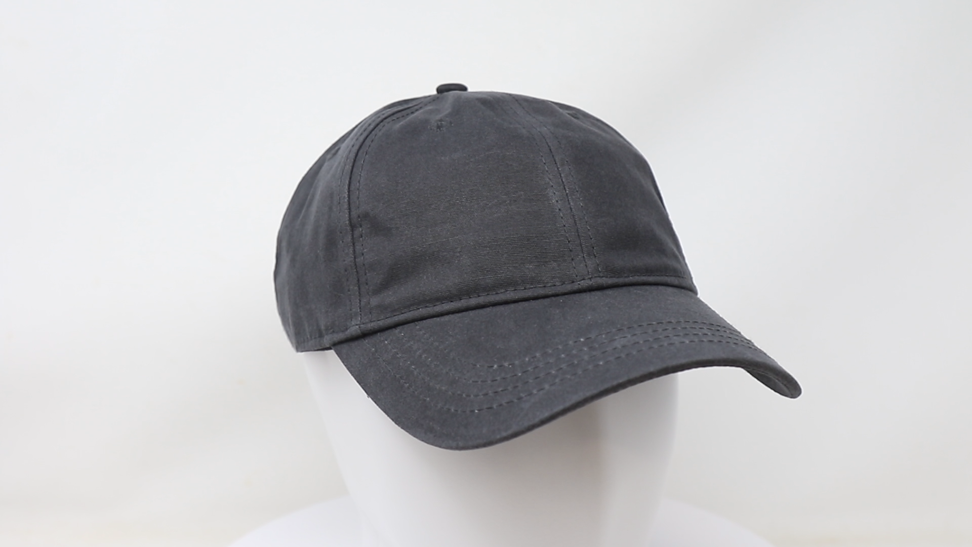 Waxed Canvas Hat – Adjustable Unstructured Cap for Men  display picture 1