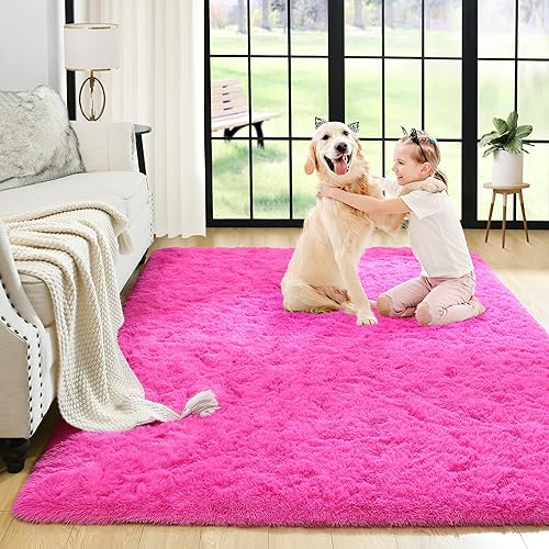 Noahas - Alfombra de lujo mullida ultrasuave para dormitorio, sala de estar, habitación de niños y niñas, para el cuarto del bebé, decoración