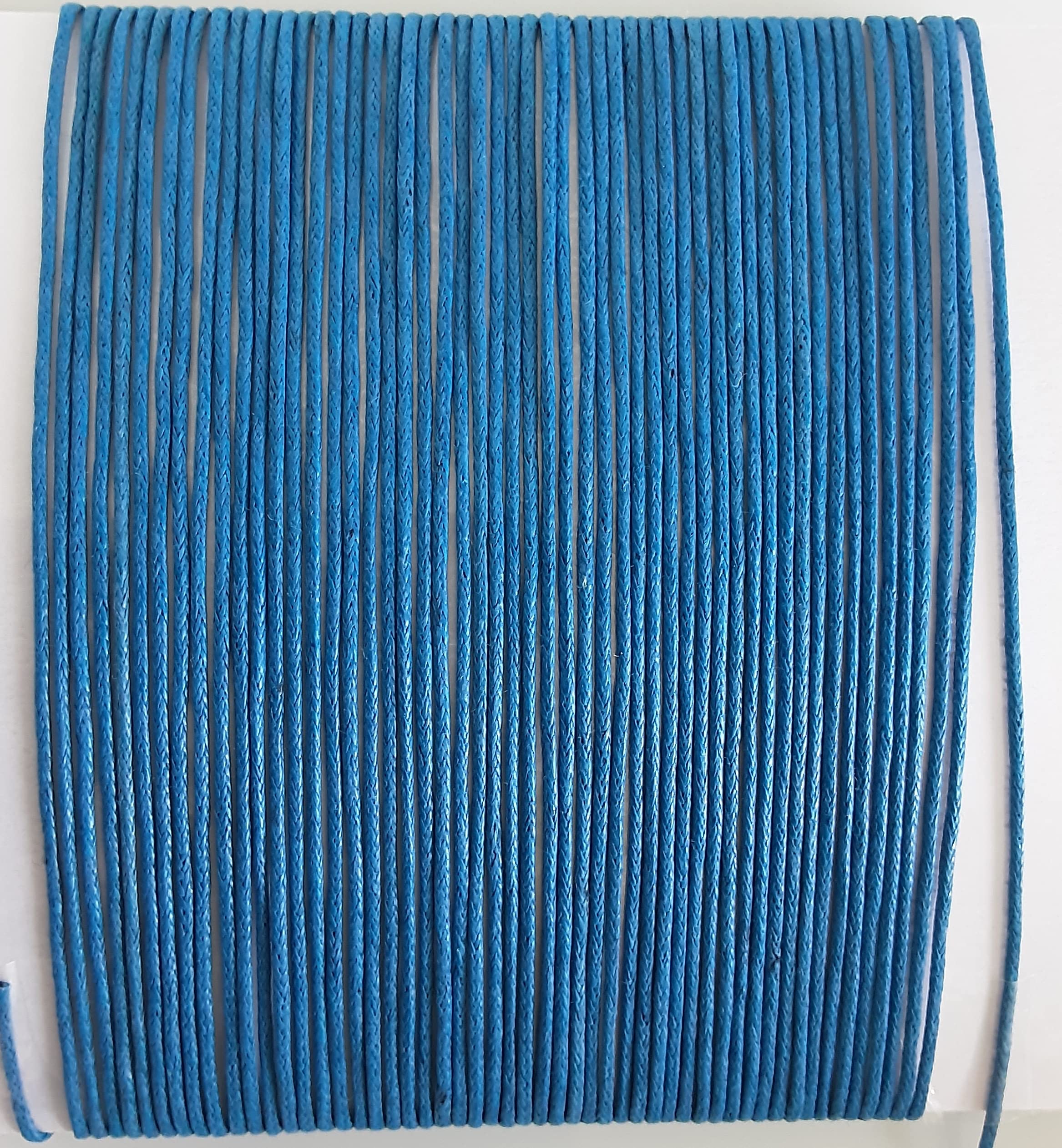 Mart-Mon Multicolor 15 Yards (13 Meters) 100% Cotton Cord- Waxed 1Mm Thick For Jewellery & Craft Making (Royal Blue)