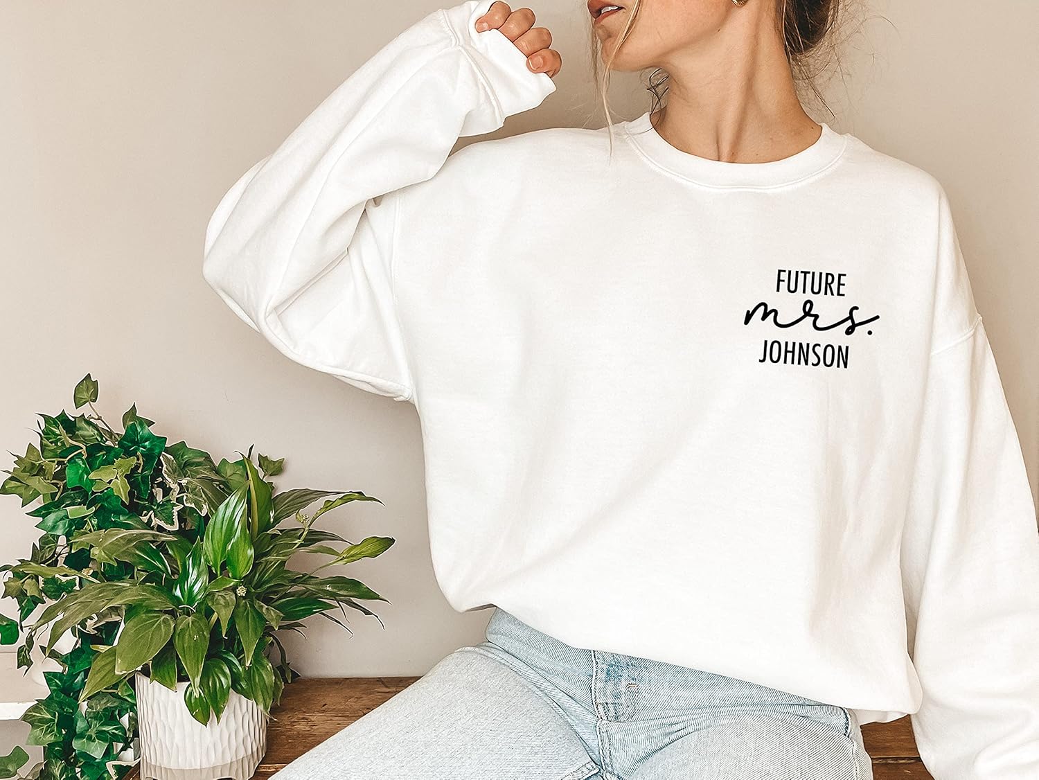 Future Mrs Sweatshirt - Fiance - Newly Engaged - Engagement Gift - New Mrs - Custom Mrs Sweatshirt - New Mrs - Honeymoon Pajamas - Wedding Gift - Future Mrs. Gift