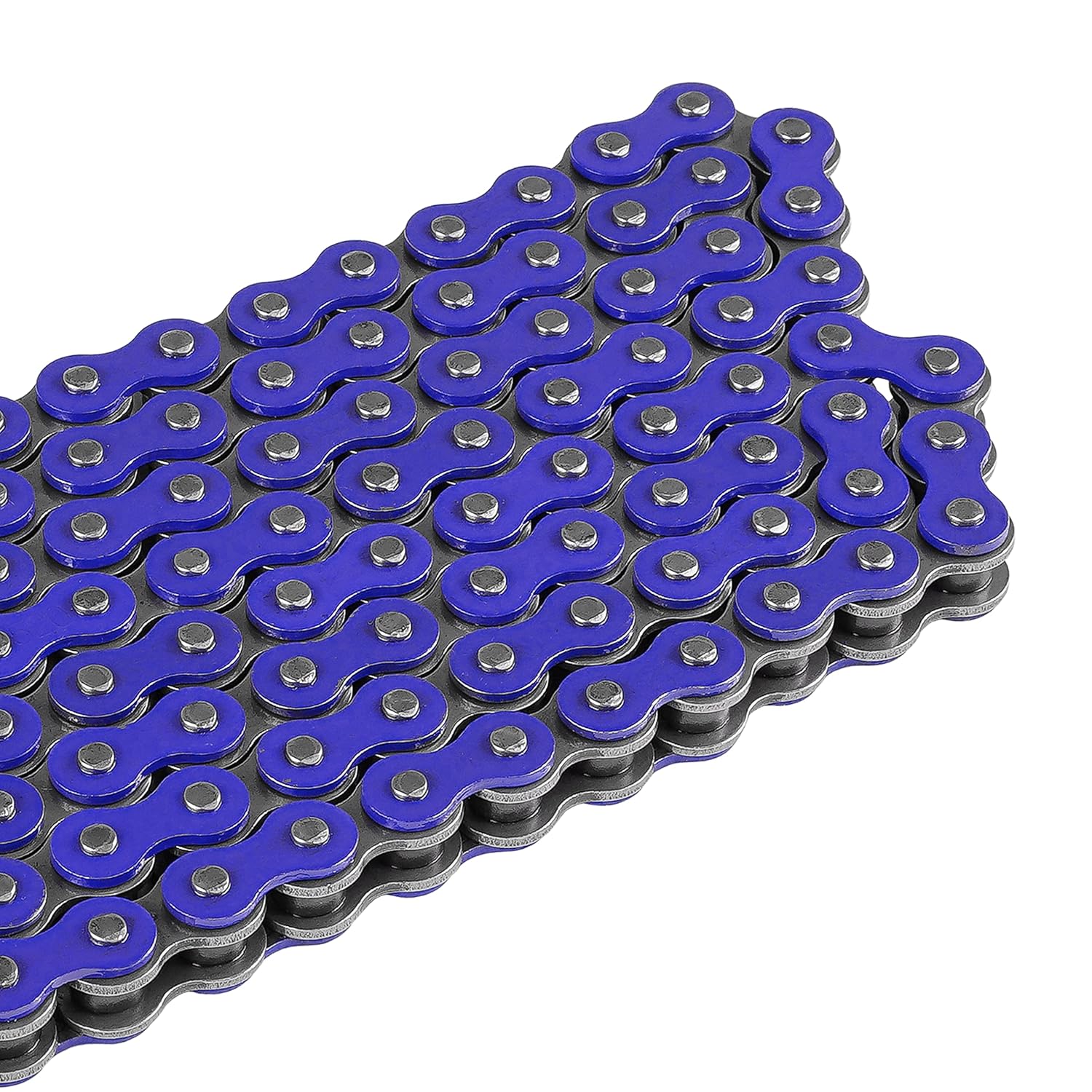 Caltric Blue 530-Pitch 120-Links Non-Oring Drive Chain Compatible with ATV/UTV/Quad/Side X Side/Motorcycle/Dirtbike/with Rivet and Clip on Master Links