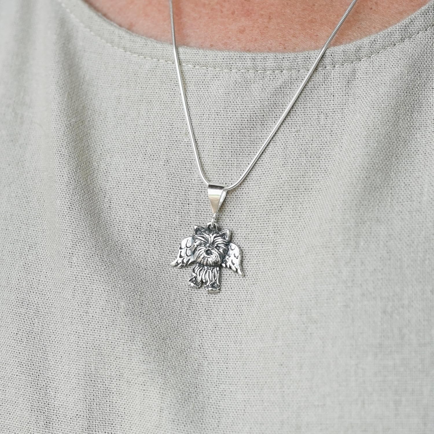 Sterling Silver Yorkie Pendant Gifts for Women - Yorkshire Terrier Gifts – Handcrafted in the USA - Image 9
