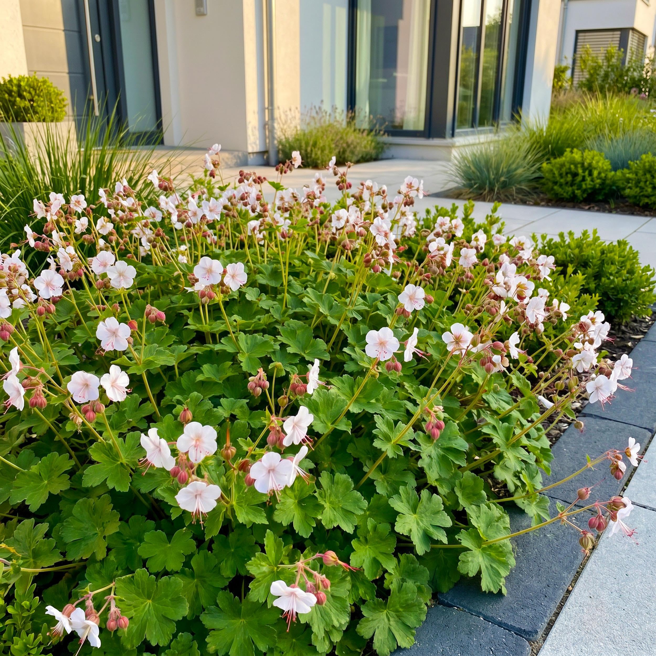 Géranium macr. Spessart - Géranium à bec de cigogne - Couvre-sol - Blanc-rose - 6 plants - 15-25cm - Ø11cm - Plante de jardin