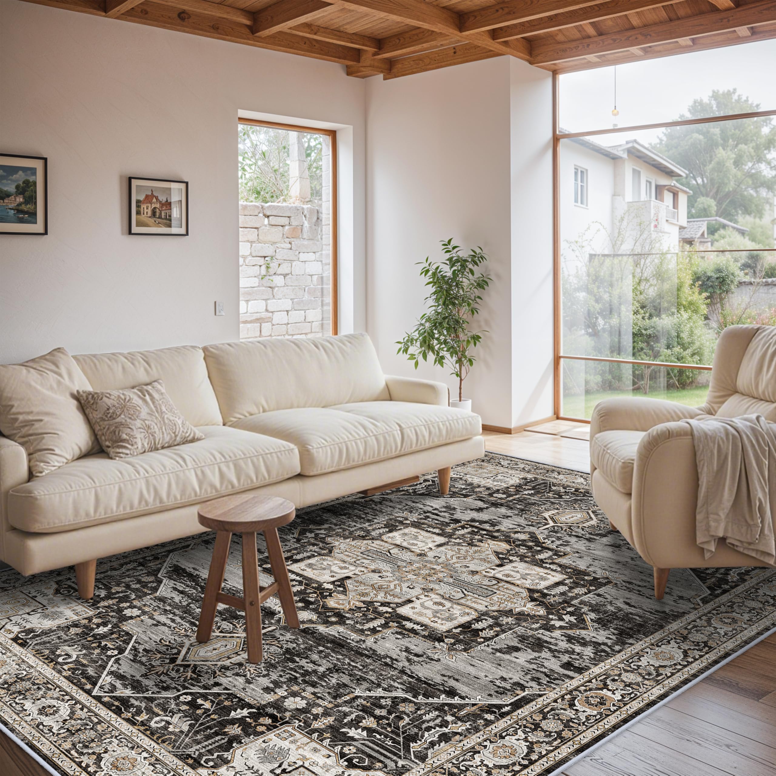 38% Off RUUGME Washable 6x9 Area Rug for Living Room - Image 1