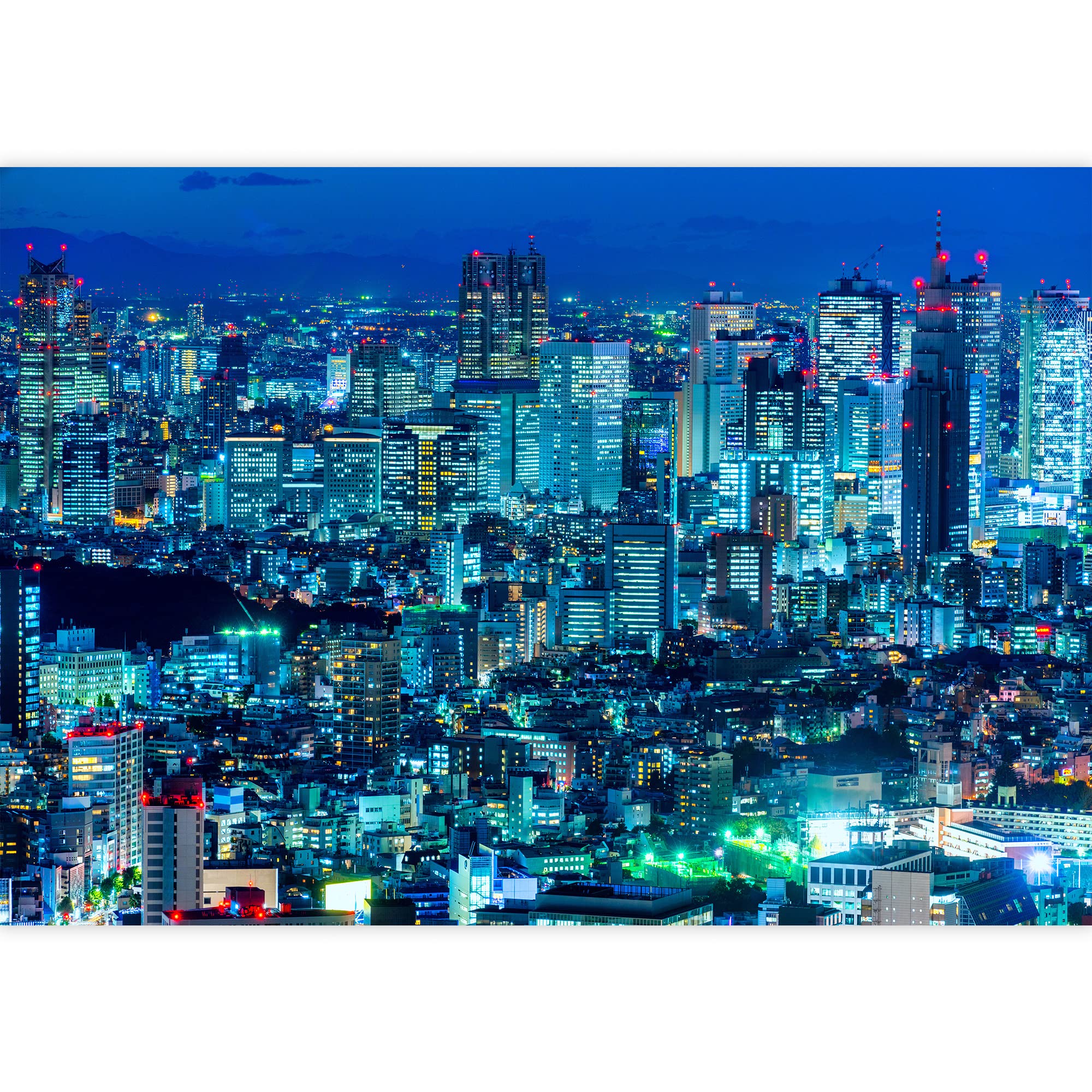 Amazon.com: wall26 - Tokyo Skyline, Shinjuku, Japan. - Removable