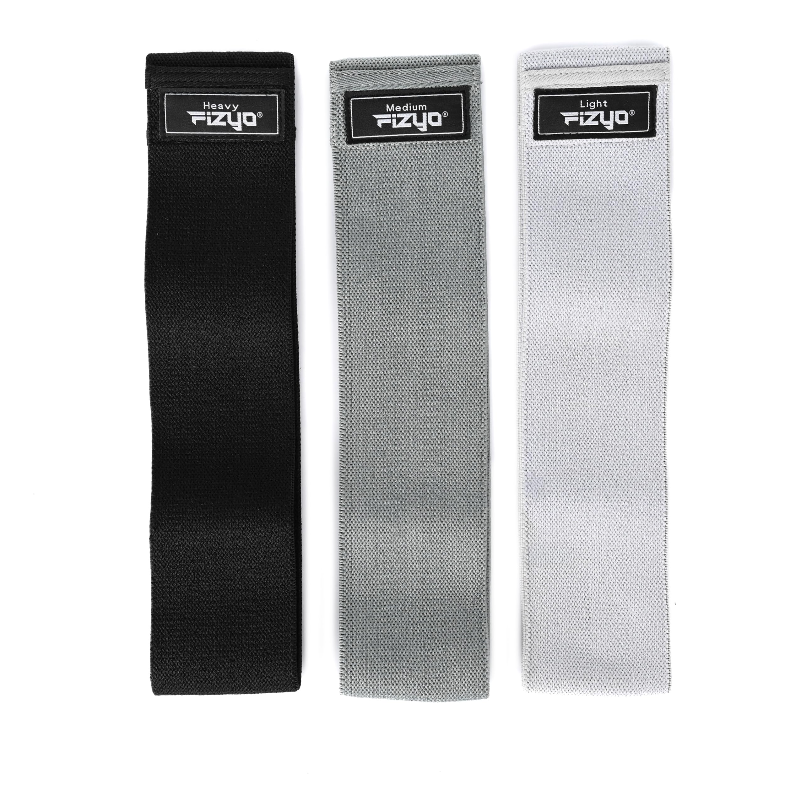 Fizyo Lot de 3 Bandes de Fitness avec Niveaux de Résistance pour Exercice et Musculation