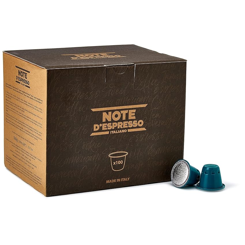 Immagine del prodotto Note D'Espresso Caffè Brasile, Capsule Compatibili Soltanto con Sistema NESPRESSO, 100 Caps
