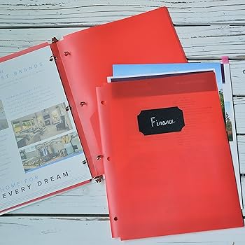 Amazon.com : Youngever 6 Pack Heavy Duty Plastic Two Pocket