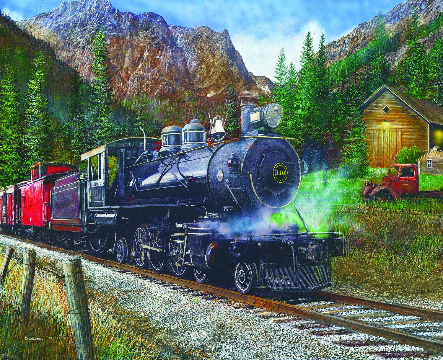 Springbok's 1000 Piece Jigsaw Puzzle Timber Pass - Made in USA